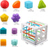 Baby Sensory Shape Sorter Blocks Toy, Montessori Educational Learning Toys for Babies Toddlers 6-18 Months Gifts