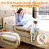 Bed Guard Rail for Toddlers - 32" Adjustable & Folding Portable Bed Railing for Crib, Twin, Bunk, Full, Queen & King