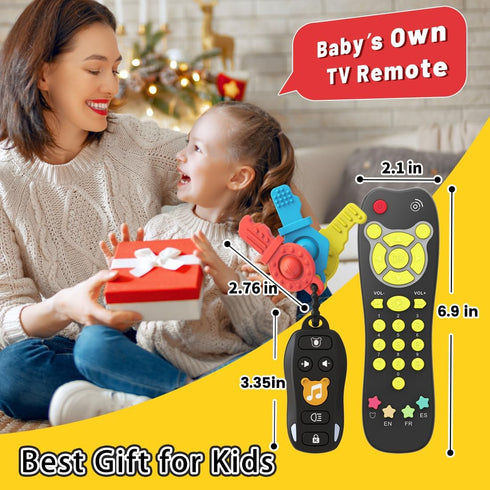 KALUYA Set, 6+ Baby Toy Car Keys Baby Remote Control Toy Toddlers Pretend Toy Key and TV Remote with Sounds Lights