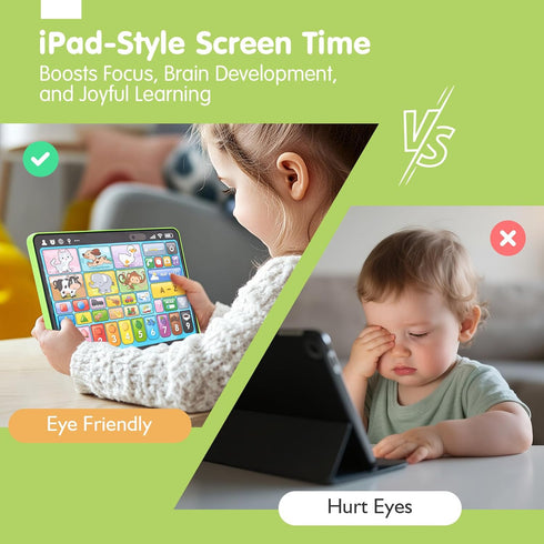 5-Language 1-3 1 2 3 hahaland Learning Tablet for Toddlers New Version Educational Toy with Sounds & Speech Therapy