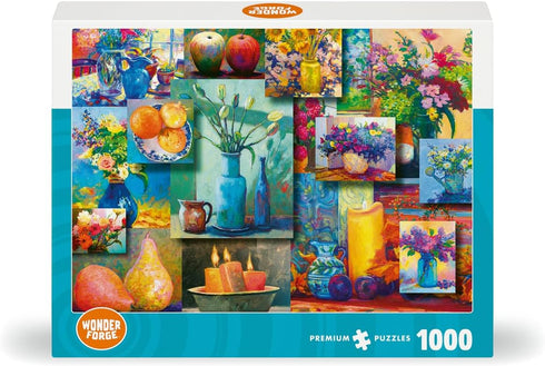 1000 Wonder Forge Still Life Beauty Piece Jigsaw Puzzle for Adults | Unique, Perfectly-Fitting Pieces | Fun, Vibrant