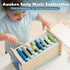 1 2 Hammering 1 2 3 Lehoo Castle Baby Montessori Toys for Year Old, Wooden Pounding Toy with Xylophone, Educational