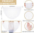 Fengek Stroller Mosquito Net, Universal Baby Bug Net with Gold Star Moon Design, Elastic Stretch Band for Bassinets