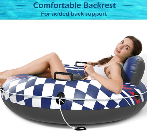 2 Jasonwell Inflatable River Tube Float - Heavy Duty River Float Pool Floats Lake Premium Water Tubes for Floating