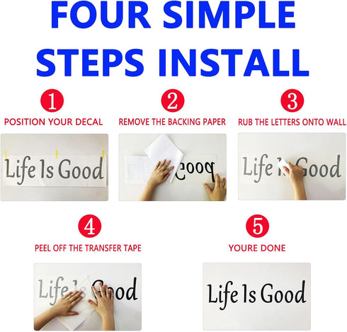 Wall Decal Stickers - Hello Welcome Stickers, Easy to Apply, Vinyl Wall Decor Art for Front Door, Inspirational