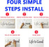 Wall Decal Stickers - Hello Welcome Stickers, Easy to Apply, Vinyl Wall Decor Art for Front Door, Inspirational