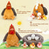Egg Laying Hen Chicken Stuffed Animal Plush Toys, Stuffed Chicken with Baby Chicks and Coop, Kids Chicken Toys for