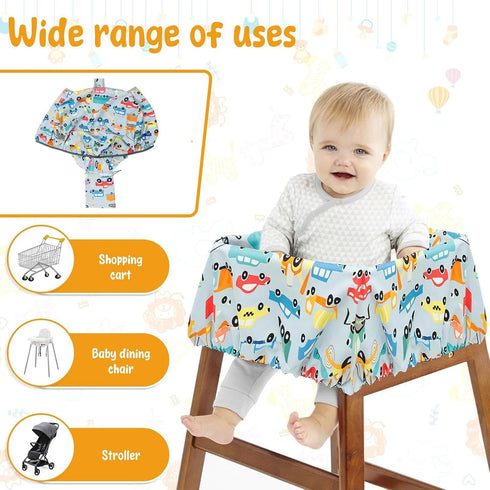 Generic 23.62x15.75 Inches Cart Cover for - Polyester High Chair Cover for Soft Portable Stroller Protective Hood