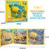 3-5, 3 1 4-6, 3 4 5 6 Magnetic Puzzles for Toddlers in Travel Puzzles for Kids Ages Excavator Truck Jigsaw Puzzle Book