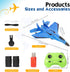 Kimmol 2CH 2.4Ghz RC Plane, Remote Control Airplane Toy - RC Plane Remote Control Planes Rc Aircraft with Lights