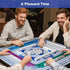 33"x33" 3 Mahjong Mat, Noise Reduction Non-Slip Mahjong Mat for Table, American Mahjong Table Mat with Rules (Carrying