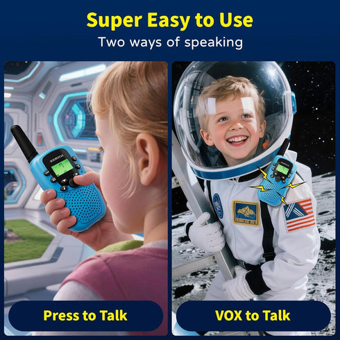 Soopotay 3 4 5 6 7 8 9 10 Rechargeable Walkie Talkies for Kids, Walkie Talkie Toys for Girls Boys, Outdoor Toys/Outside