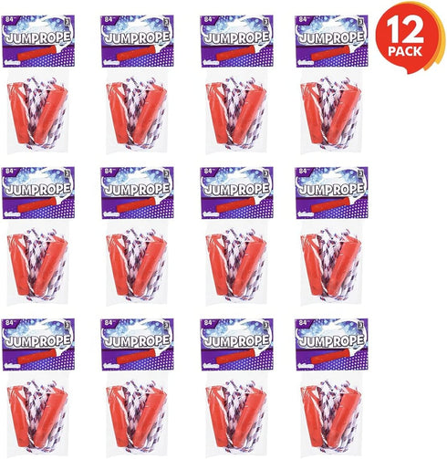 ArtCreativity 84 Inch Nylon Ropes for Kids, Pack of 12 Durable Jump Ropes for Indoor and Outdoor Activity