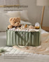 Blissful Diary Baby Diaper Caddy Organizer, Stylish Nursery Storage Basket for Baby Shower, Newborn Essentials - Sage