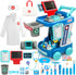 Doctor Kit for Toddlers 3-5, Dress Up Toys for 2-6 Year Old Girls, Pretend Play Doctor Set with Cart