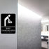 Baby Changing Area Sign for Business, ADA Compliant Braille Restroom Sign, 8.27 x 5.9 inch