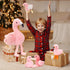 Animals-18in Mommy 4 MorisMos Plush Flamingo Stuffed Stuffed Flamingo with Baby Bird Toys for Girls Boys,Pink Bird