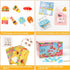 SKINOSM 28 7 Set Valentine's Day Cards for Kids - PCS Dessert Block Valentines Day Gifts, Cards with Designs Block