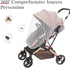 JQCOVEI Stroller/Bassinets/Cradles/Playards/Pack Baby Mosquito Net for Stroller, Perfect Bug Net for N Plays