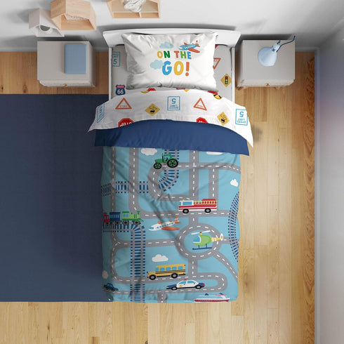 Sunny Side Up On The Go Toddler Comforter Set - 4 Piece