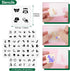 153 36 Draupnir Pcs Fun Baby Shower Games Sign Kit Babies Coloring Blocks for Baby Shower, Wooden DIY Blank Blocks