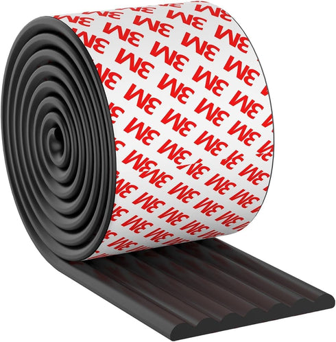 Extra-Wide Edge Protectors for Baby Proofing 6.5ft with 3M Strong Adhesive Tape, Black Safety Guards for Furniture