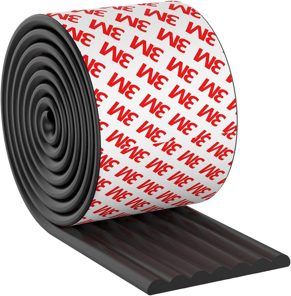 Extra-Wide Edge Protectors for Baby Proofing 6.5ft with 3M Strong Adhesive Tape, Black Safety Guards for Furniture