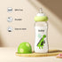 2 (8.8ounce (Pack 4), Green2) YOHKOH Natural Glass Baby Bottle with Level Medium Flow Nipple, Newborn Anti-Colic Baby