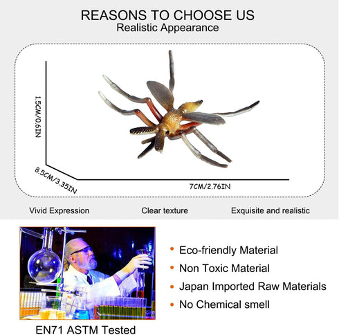 FLORMOON Realistic Mosquito Figurines - Insect Toy for Science Projects, Cake Toppers, and Educational Fun