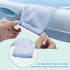 Universal Adjustable Baby Bath Tube Support Mesh Net, Soft Breathable Shower Pad for Infants (Blue)