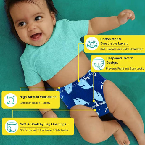 100% 2T-6T(10PCS,S) Upairy Training Pants for Girls Boys,Toddler Potty Training Underwear,Leakproof Reusable Kid