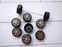 60 Pcs Plastic Roll 2mm Dia Shaft Car Wheel with 30 Pcs Shaft Round Rod Axles for DIY RC Car Projects