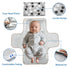 Cute Snail Portable Diaper Changing Mat,Waterproof Foldable Travel Changing Pad,On-The-Go Wipeable Reusable Changing
