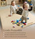 50x50 Baby Mat for Floor, Thick Soft Non-Toxic Vegan Leather Baby Play Mat, Waterproof Foam Play Mat, Padded Play Mat
