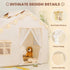 3-8, Kids Play Tent with Mat - Kids Tent Indoor with Star Lights and Flags, Toddler Tent for Kids Ages Toddler