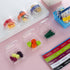 WEHOO 75Pcs Set Miniature Supermarket Food Lunch Box Dollhouse Kitchen Mini Takeaway Snacks Resin Fruit Crisper