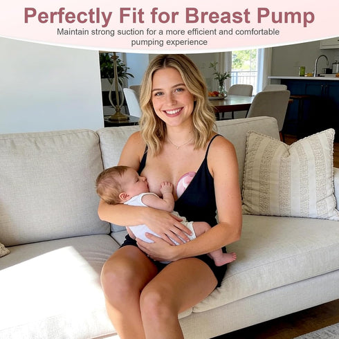 CozyBabe 2pcs 24mm Set S1/S2/S9 S1/S2/S9 Double-Sealed Collector+Flange Compatible with Spectra Breast Pump