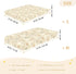 miaozhen 1 Pack 52x28 Cotton Baby Crib Sheets Comfy Breathable Cute Cartoon Garden Gooses Beige Unisex Child Crib