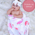 100% 47 47 Inches 3 Pack) LollyBanks Muslin Swaddle Blankets, Cotton Baby Swaddle Blanket for Girls, Soft and Large x