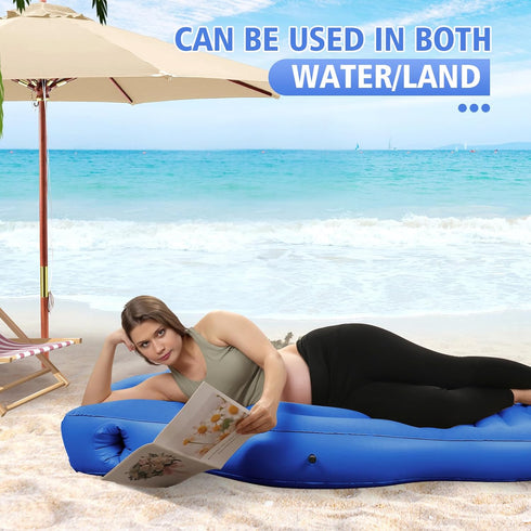 Float-Tummy Inflatable Pregnancy Pool Nest Pillow, Pregnancy Tanning Float for Prone Sleeping,Belly Mattress for Back