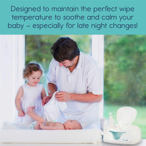 hiccapop Baby Wipe Warmer & Wet Wipes Dispenser | Diaper Wipe Warmer with Changing Light
