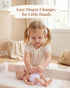 6 12-15 Inch BABESIDE Pcs Baby Doll Diapers for Dolls, Reusable & Washable Doll Underwear Fits Baby Dolls, Pretend Play