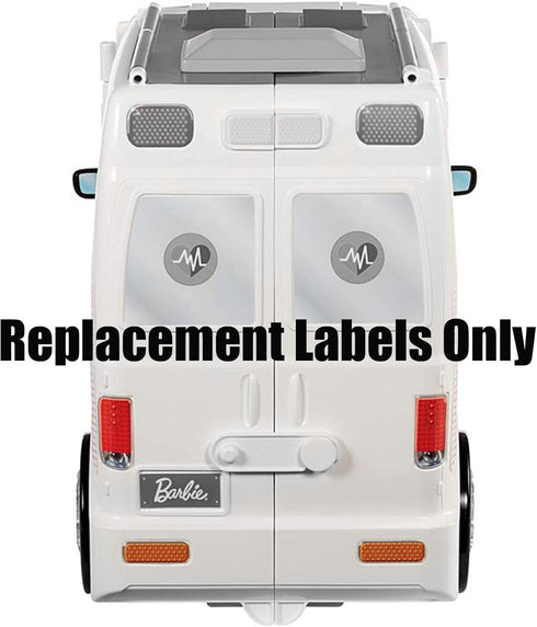 Replacement Stickers for Barbie Care Clinic - Barbie Doll Playset FRM19 ~ Replacement Labels ~ Stickers Sheet A