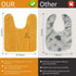 3 Pack Bibs for Baby Girls or Boys, Toddler Bibs for Feeding, Teething, Drooling, Size 16"x20" for 1-6 Years
