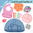 Silicone Chew Spoon Set for Babies and Toddlers, BPA Free, Microwave, Dishwasher and Freezer Safe, Earth Shades