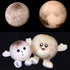 7.5", 8.5" 0+ Celestial Buddies Pluto & Charon Buddy | Soft Stuffed Plush Embroidered Features Fun Planet Facts Tag