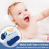 24Pack 9''x 9''Blue softan Baby Washcloths, Baby Wash Cloths Extra Soft & Ultra Absorbent, Baby Towels Face Towel