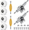 Zhehao 8 Pcs Fingerboard Bearing Wheels, Standard Tool with CNC Lathed Bearing and Nut Driver for Finger Skateboard