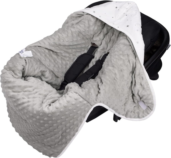 Bebamour Winter Car Seat Cover and Baby Swaddle Blanket - Newborn Wrap