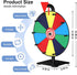 12 Inch Facilife Spinning Wheel - Color Prize Wheel with Stand, Table Spinner for Trade Shows, Carnivals & Home Games